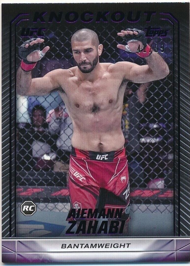 Aiemann Zahabi 2024 Topps Knockout UFC Base #39 Purple