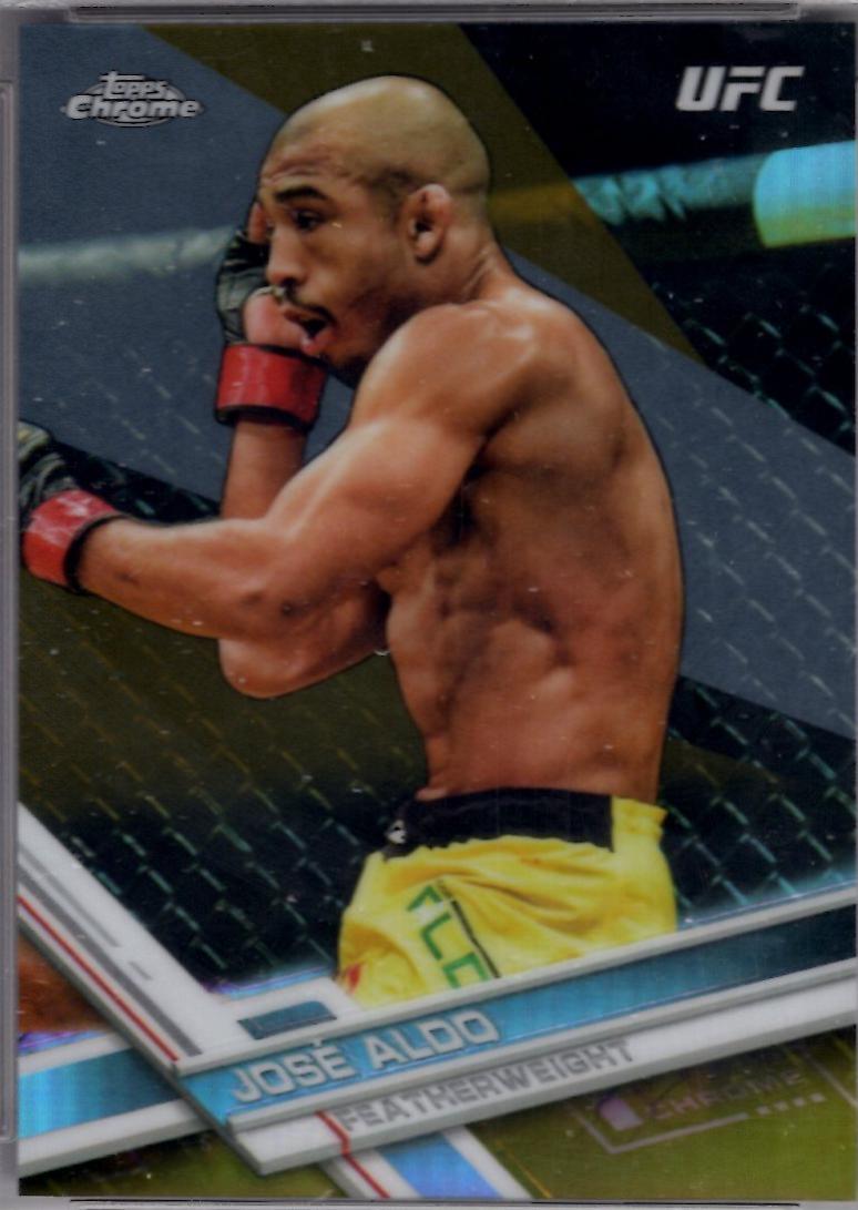 José Aldo 2017 Topps Chrome UFC Base #2 Gold