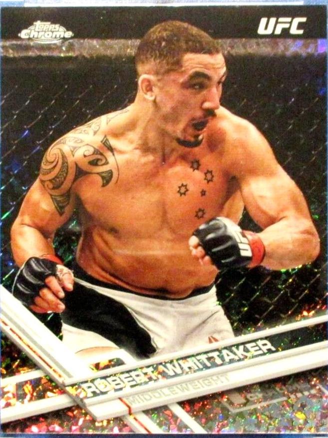 Robert Whittaker 2017 Topps Chrome UFC Base #41 Refractor