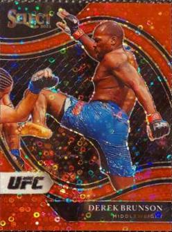 Derek Brunson 2021 Panini Select UFC Octagonside #249 Red Disco