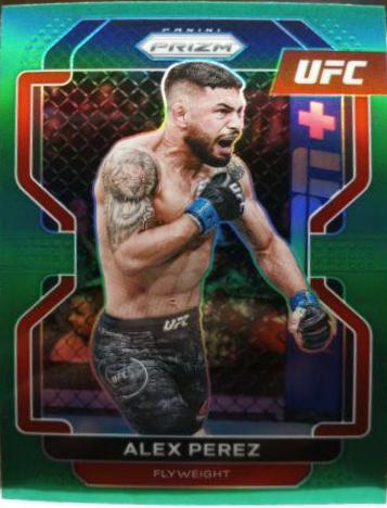 Alex Perez 2022 Panini Prizm UFC Base #127 Green