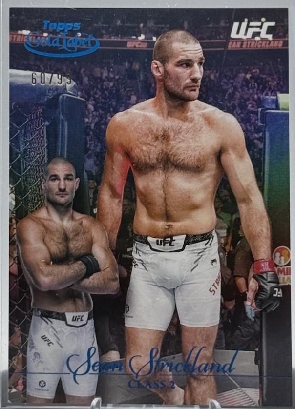 Sean Strickland 2024 Topps Gold Label UFC Base Class III #31 Blue