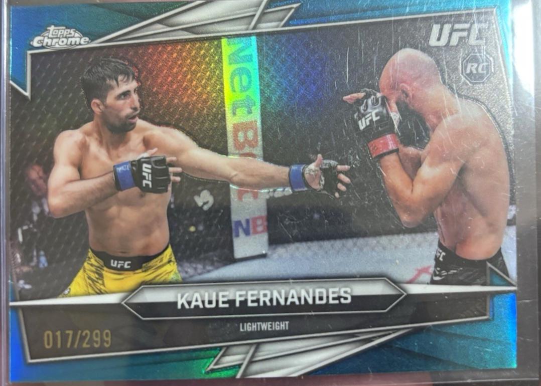 Kaue Fernandes 2026 Topps Chrome UFC Base #108 Teal Refractor