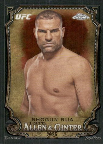 Mauricio Rua 2025 Topps Chrome UFC Allen & Ginter #AAG-20 Red Refractor