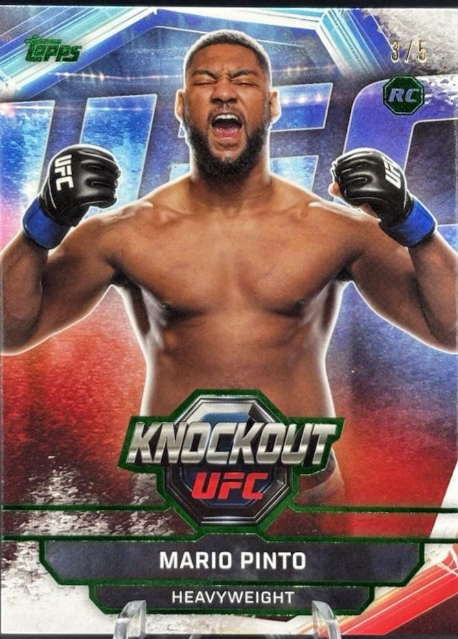 Mario Pinto 2026 Topps Knockout UFC Base #55 Orange
