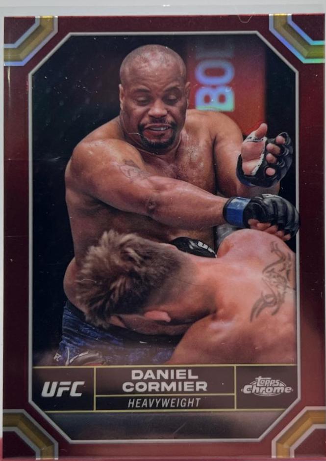 Daniel Cormier 2024 Topps Chrome UFC Base #56 Magenta Refractor