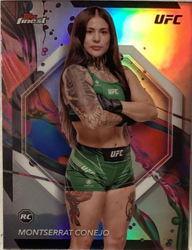 Montserrat Conejo 2024 Topps Finest UFC Base Common #14 Refractor