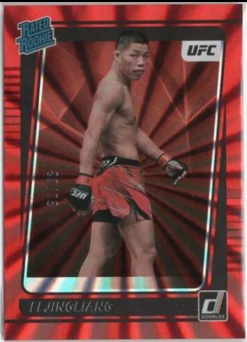 Li Jingliang 2022 Panini Donruss UFC Base #208 Red