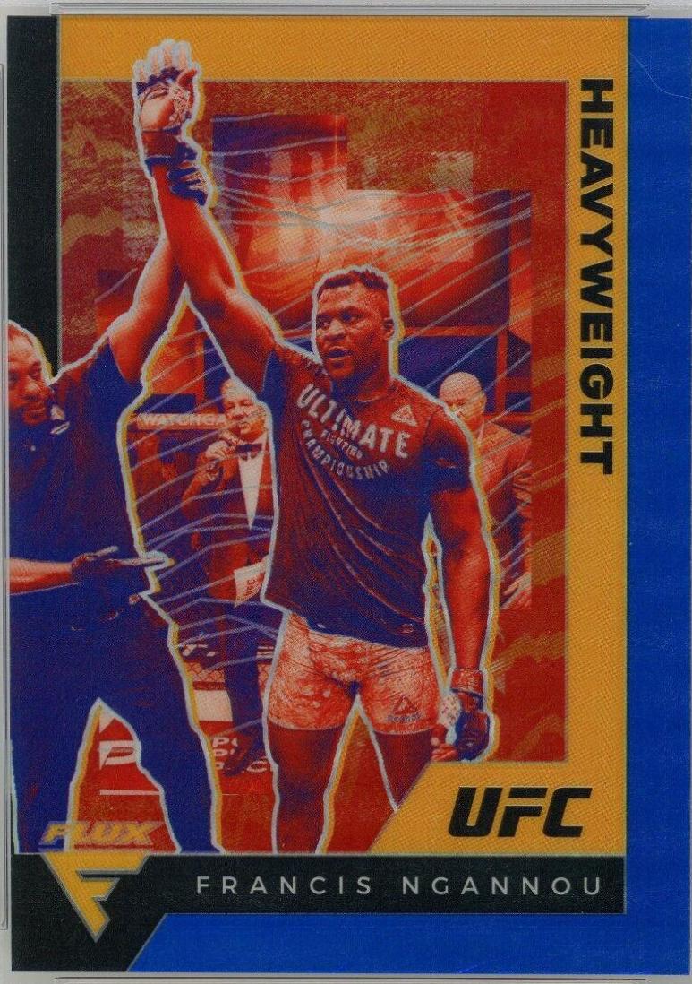 Francis Ngannou 2021 Panini Chronicles UFC Base Flux #247 Blue