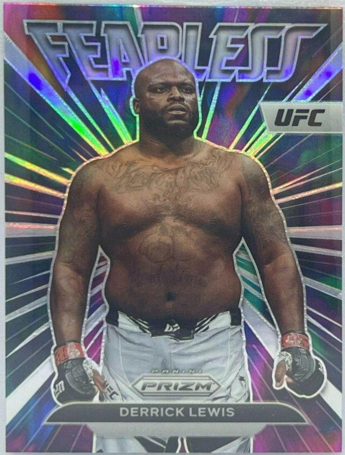 Derrick Lewis 2023 Panini Prizm UFC Fearless #26 Silver