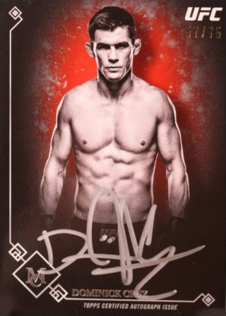 Dominick Cruz 2017 Topps Museum Collection UFC Museum Autographs #MA-DR Gold