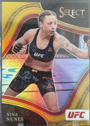 Nina Nunes 2022 Panini Select UFC Octagonside #288 Gold