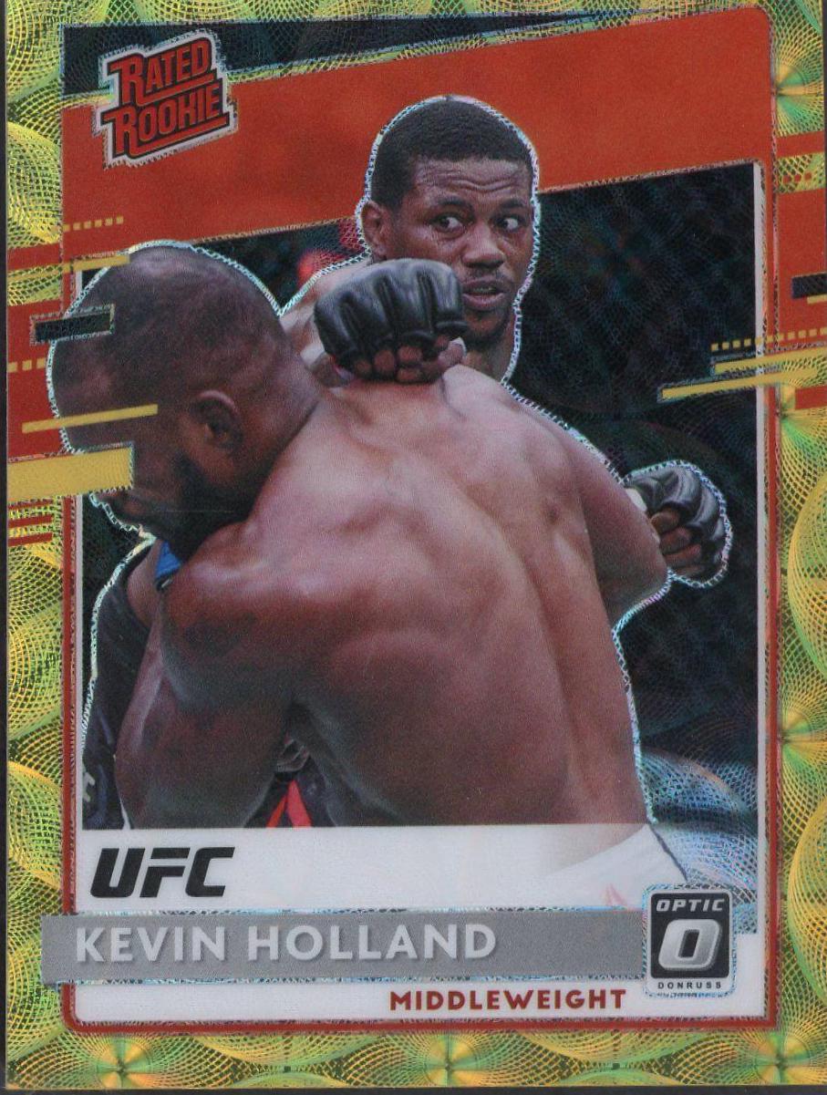 Kevin Holland 2021 Panini Chronicles UFC Base Optic Rated Rookies #218 Gold