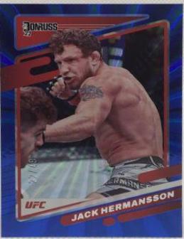 Jack Hermansson 2022 Panini Donruss UFC Base #21 Blue