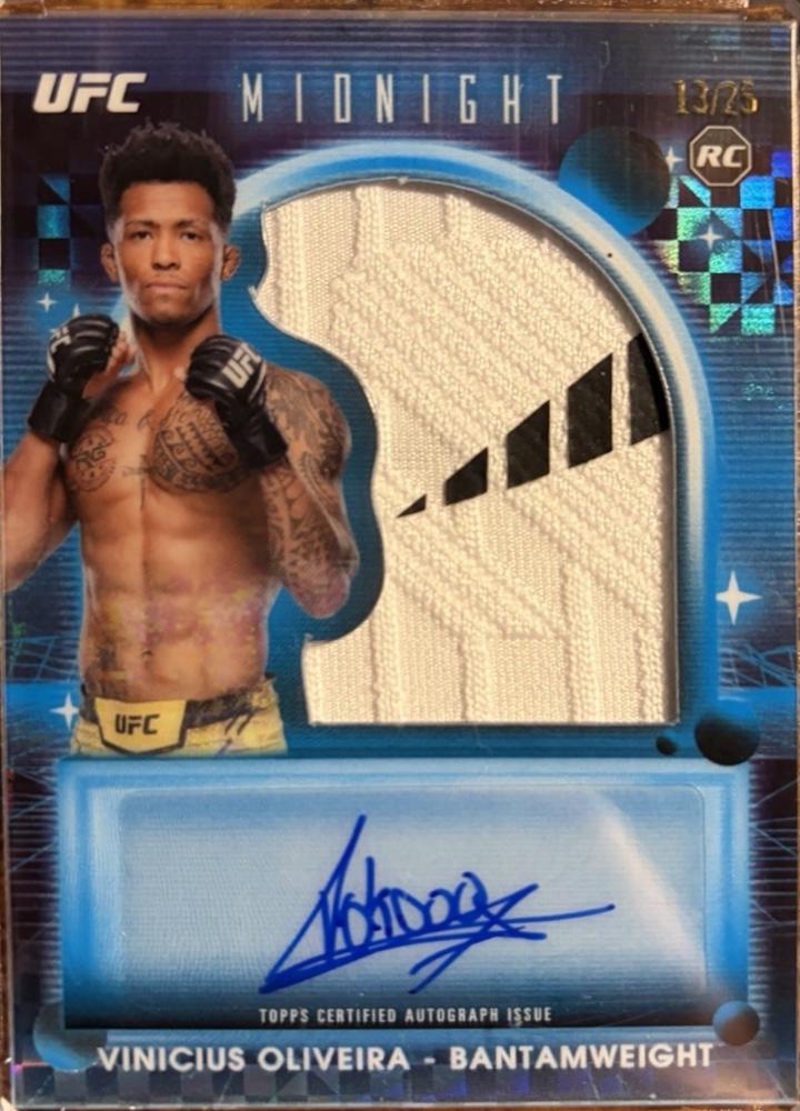 Vinicius Oliveira 2025 Topps Midnight UFC Rookie Relic Autographs #RRA-VO Moonrise