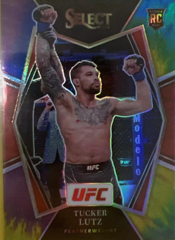 Tucker Lutz 2022 Panini Select UFC Premier Level #129 Tie Dye