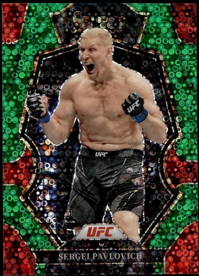 Sergei Pavlovich 2023 Panini Select UFC Premier Level #121 Green Disco