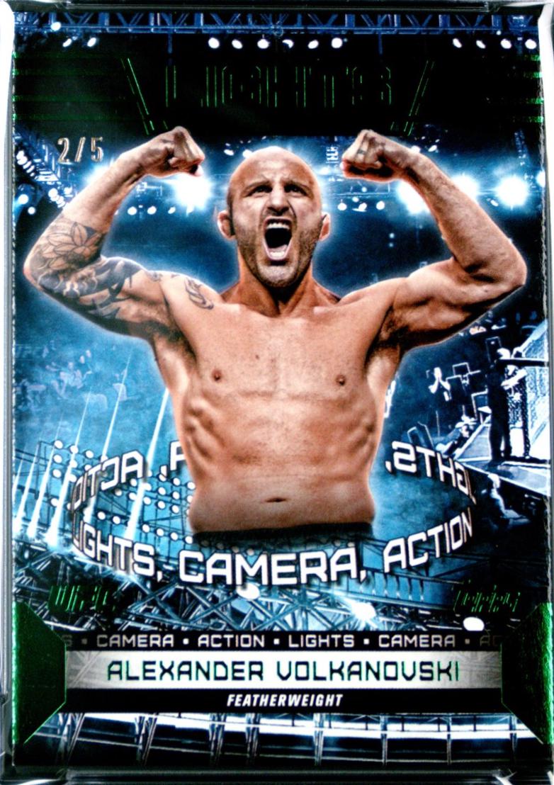 Alexander Volkanovski 2024 Topps Knockout UFC Lights (Lights, Camera, Action) #LTS-15 Emerald