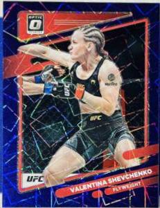 Valentina Shevchenko 2022 Panini Donruss Optic UFC Base #41 Purple Velocity