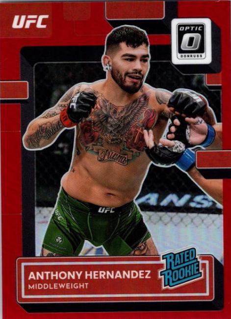 Anthony Hernandez 2023 Panini Donruss Optic UFC Base #110 Red