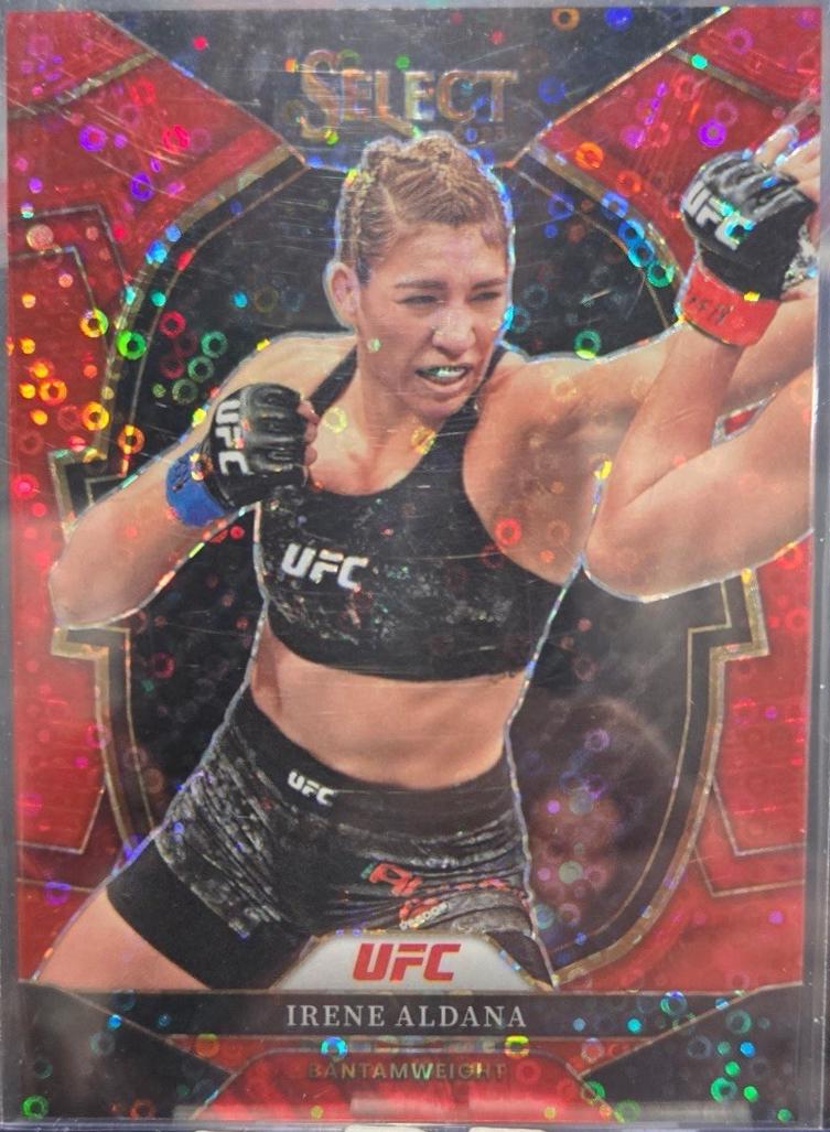 Irene Aldana 2023 Panini Select UFC Concourse #84 Red Disco