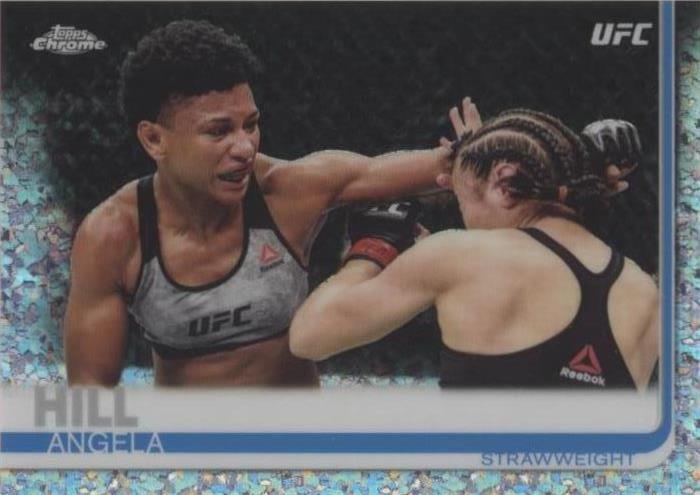 Angela Hill 2019 Topps Chrome UFC Base #72 Diamond Hot Box