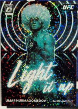 Umar Nurmagomedov 2023 Panini Donruss Optic UFC Light It Up #18 White Sparkle
