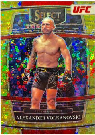 Alexander Volkanovski 2022 Panini Select UFC Concourse #15 Gold Disco