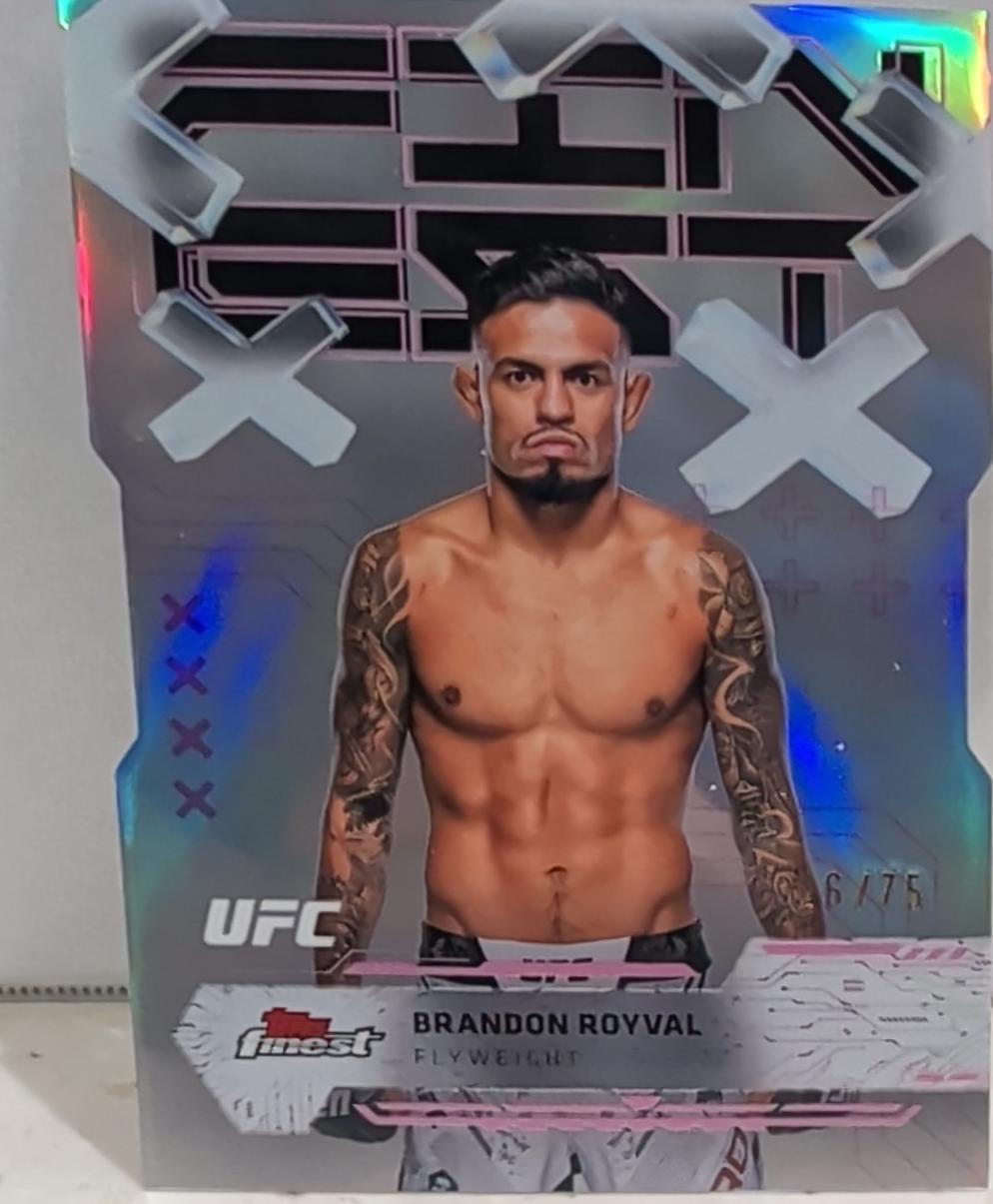 Brandon Royval 2025 Topps Finest UFC Base Common #46 Die-Cut Refractor