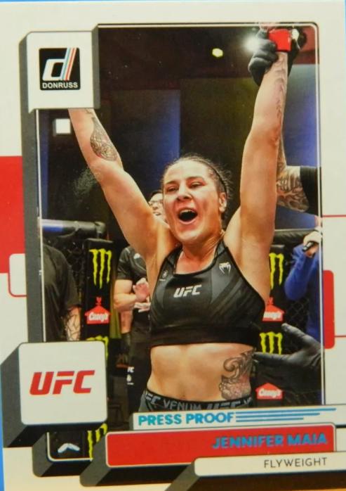 Jennifer Maia 2023 Panini Donruss UFC Base #182 Press Proof Teal
