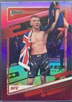 Dan Hooker 2022 Panini Donruss UFC Base #57 Purple Flood