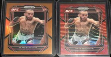Sean Woodson 2023 Panini Prizm UFC Base #166 Orange