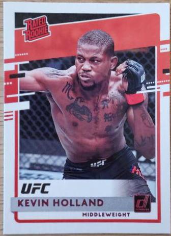Kevin Holland 2021 Panini Chronicles UFC Base Donruss Rated Rookies #24 Pink