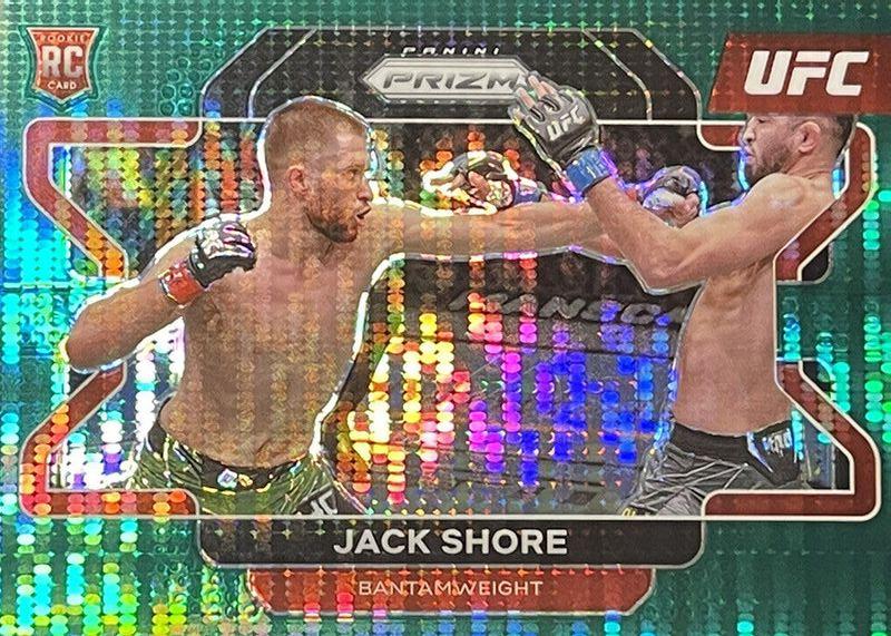 Jack Shore 2022 Panini Prizm UFC Base #33 Green Pulsar