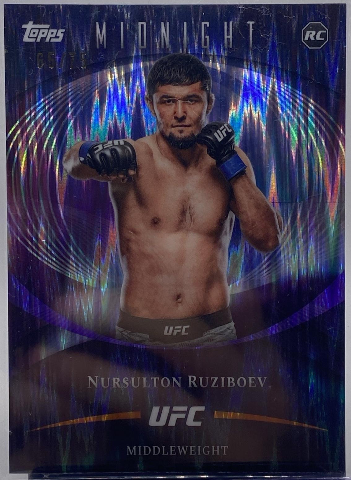 Nursulton Ruziboev 2026 Topps Midnight UFC Base #54 Dusk