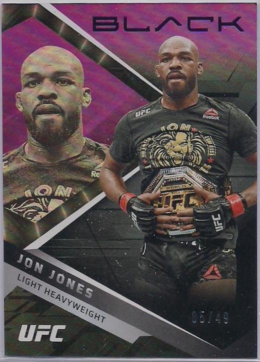 Jon Jones 2022 Panini Chronicles UFC Base Black #202 Purple