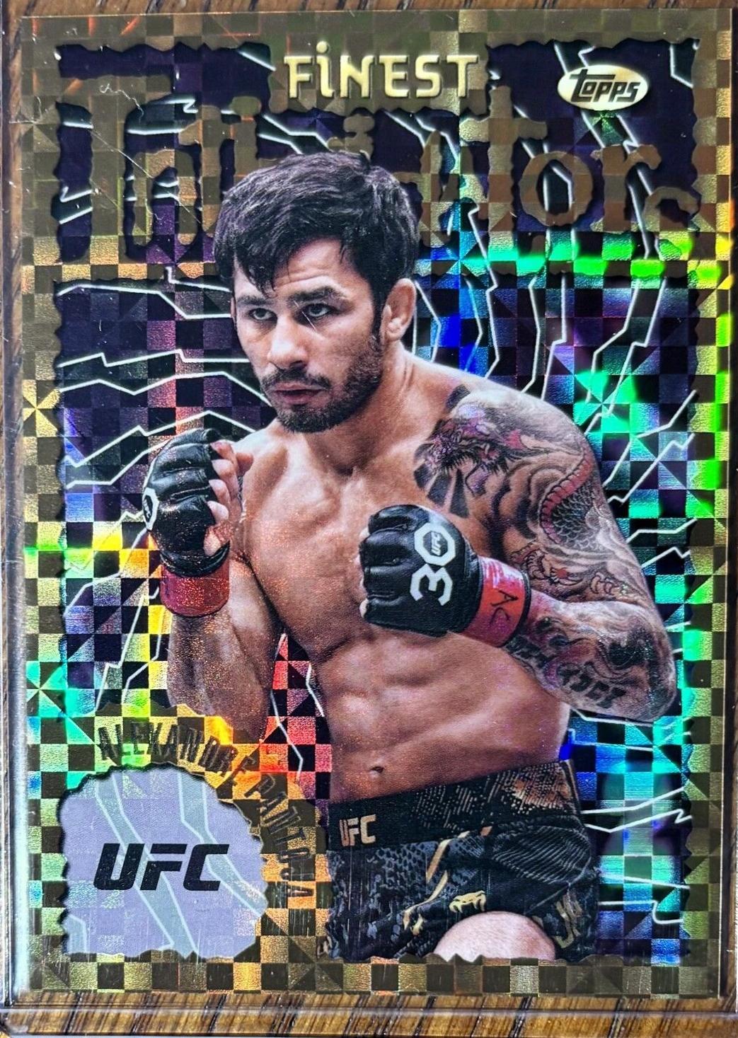 Alexandre Pantoja 2024 Topps Finest UFC Intimidators #INT-8 Checkerboard Refractor
