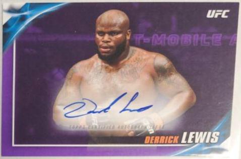 Derrick Lewis 2019 Topps UFC Knockout Knockout Autographs #KA-DL Purple
