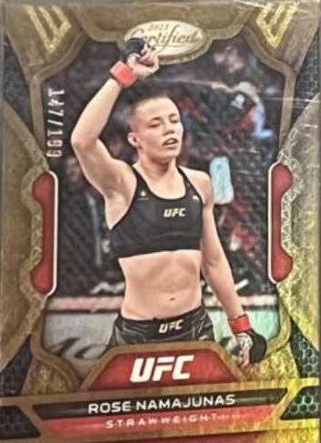 Rose Namajunas 2023 Panini Chronicles UFC Base Certified #234 Red