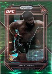 Chris Curtis 2023 Panini Prizm UFC Base #105 Green Pulsar