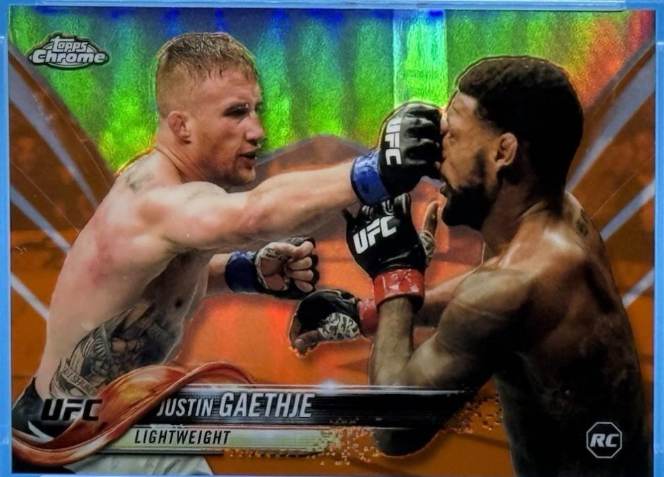 Justin Gaethje 2018 Topps Chrome UFC Base #71 Orange