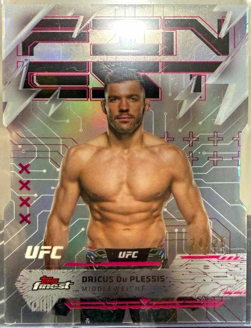 Dricus Du Plessis 2025 Topps Finest UFC Base Rare #276 Die-Cut Refractor