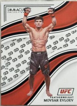 Movsar Evloev 2023 Panini Immaculate Collection UFC Base #18 30th Anniversary
