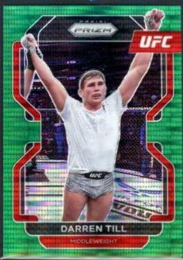 Darren Till 2021 Panini Prizm UFC Base #80 Green Pulsar