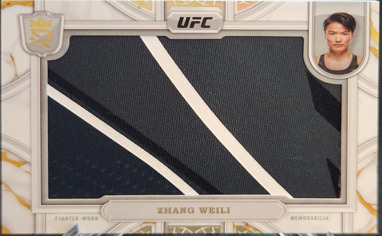 Zhang Weili 2024 Topps Royalty UFC Relic Jewels #RCJ-28 Platinum