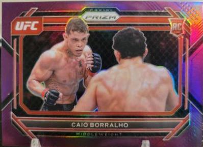Caio Borralho 2023 Panini Prizm UFC Base #68 Purple