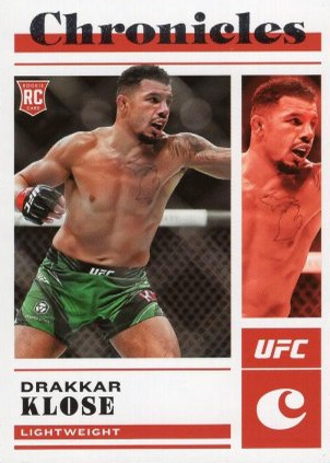 Drakkar Klose 2023 Panini Chronicles UFC Base Chronicles #98 Platinum