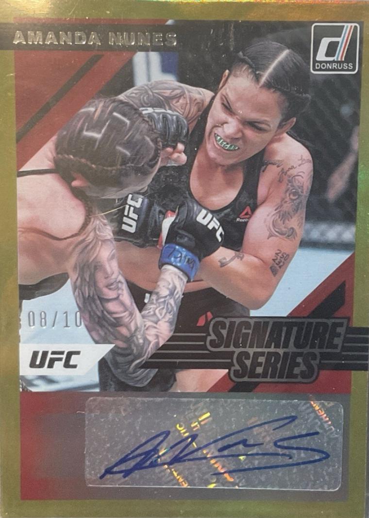 Amanda Nunes 2022 Panini Donruss UFC Signature Series #64 Gold
