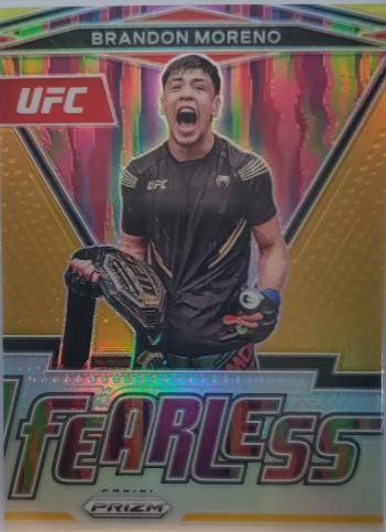 Brandon Moreno 2022 Panini Prizm UFC Fearless #17 Gold