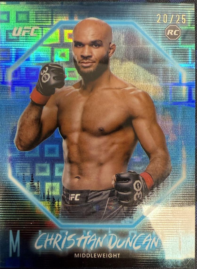 Christian Duncan 2025 Topps Midnight UFC Base #40 Moonrise